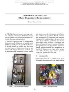 Tradiciones de La Vall d`Uixó Oficios desaparecidos: los espardenyers