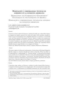 Dominación y corporalidad: técnicas de gobierno en la conquista