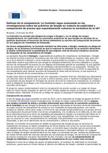 Defensa de la competencia: La Comisi&oacute;n sigue