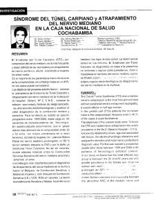 Page 1 vesicacion = SÍNDROME DEL TÚNEL CARPIANO y