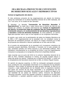 OEA rechaza proyecto de convención de derechos sexuales