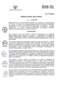 Page 1 A º éa Seguro lntegral = de Salud MNISTERIO DE SALUD