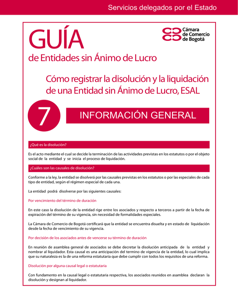 Cómo Registrar La Disolución Y La Liquidación De Una ESAL