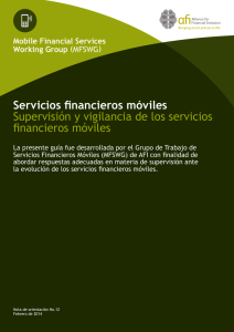 Supervisión y Vigilancia de los Servicios Financieros