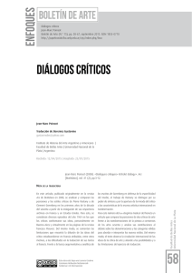 Diálogos críticos - SeDiCI - Universidad Nacional de La Plata