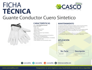 Guante Conductor Cuero Sintetico MG-3611