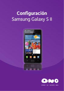 Configuración Samsung Galaxy S II