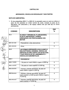 Page 1 CAPTULO 88 AERONAVES, VEHICULOS ESPACIALES Y