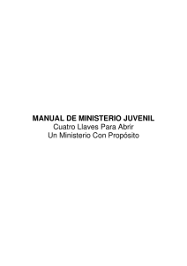 MANUAL DE MINISTERIO JUVENIL Cuatro Llaves Para Abrir Un