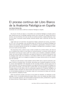 El proceso continuo del Libro Blanco de la Anatomía Patológica en