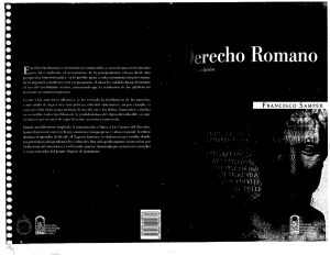 Derecho Romano – Francisco Samper Polo