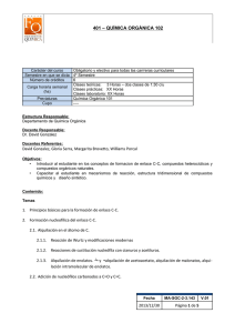 química orgánica 102 - Facultad de Química