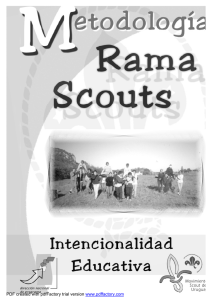 Intencionalidad educativa - Movimiento Scout del Uruguay