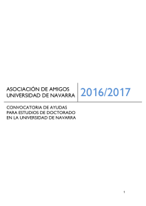 ASOCIACIÓN DE AMIGOS UNIVERSIDAD DE NAVARRA 2016/2017