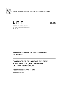 UIT-T Rec. O.95 (11/80) Contadores de saltos de fase y de amplitud