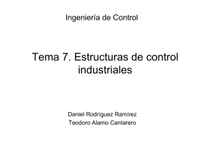 Tema 7. Estructuras de control industriales