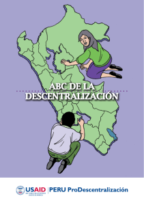 abc de la descentralización - Programa ProDescentralización