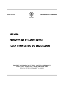 manual fuentes de financiacion para proyectos de inversion