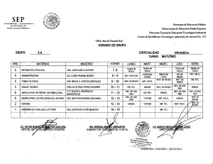 secretaría de - CBTis No. 173