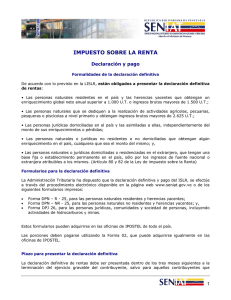 impuesto sobre la renta - Consultores Tributarios Integrales