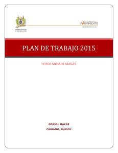 Plan de Trabajo 2015 Oficialia Mayor