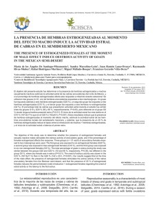 LA PRESENCIA DE HEMBRAS ESTROGENIZADAS AL MOMENTO