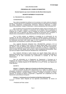 Decreto Supremo Nº 016-2010-PCM - Presidencia del Consejo de