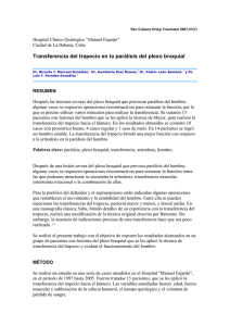 Transferencia del trapecio en la parálisis del plexo braquial