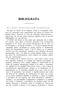 Bibliografía. Raza, lengua y nación vascas por D. Luis de Eleizalde