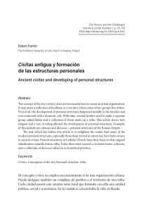 Civitas antigua y formación de las estructuras personales