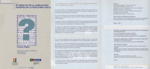 EL IMPACTO DE LA AMPLIACIÓN EUROPEA EN LA INDUSTRIA