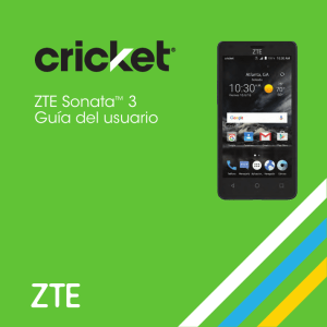 ZTE Sonata™ 3 Guía del usuario