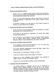 División y caída del imperio romano. Los reinos germánicos