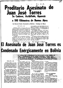 Proditorio Asesinato de Juan José Torres
