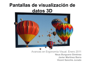 Pantallas de visualización de datos 3D