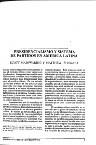 presidencialismo y sistema de partidosen america latina