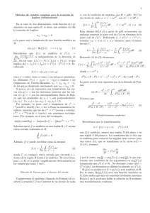 Métodos de Variable Compleja para la Ecuación de Laplace en 2D.