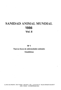 sanidad animal mundial 1986