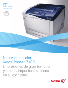 Impresora a color Xerox® Phaser® 7100 Impresiones de gran