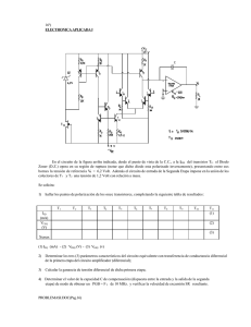 16º) ELECTRONICA APLICADA I En el circuito de la figura arriba