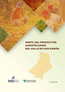 perfil del productor agropecuario del valle de san gabán