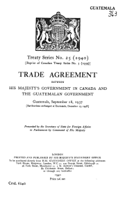 trade agreement - UK Treaties Online