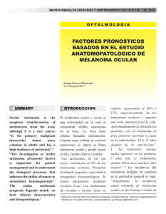 FACTOREs pRONOsTICOs bAsADOs EN EL EsTuDIO