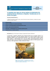 La gestión del agua en otros países occidentales de características