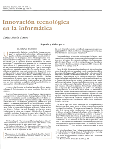 Innovación tecnológica en la informática