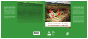 Empleo y condiciones de trabajo de mujeres temporeras agrícolas