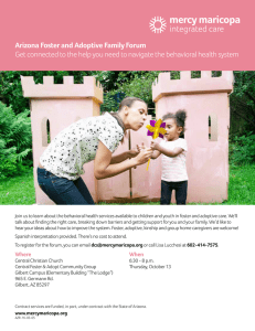 Arizona Foster and Adoptive Family Forum Get connected to the