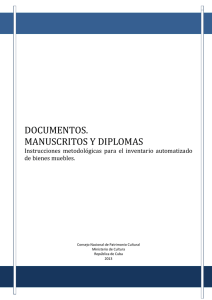 Documentos. Manuscritos y Diplomas