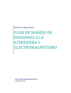 plan de manejo de emisiones a la atmósfera y electromagnetismo