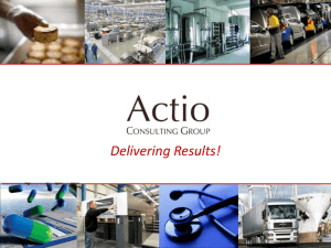 Delivering Results! - Actio Consulting Group